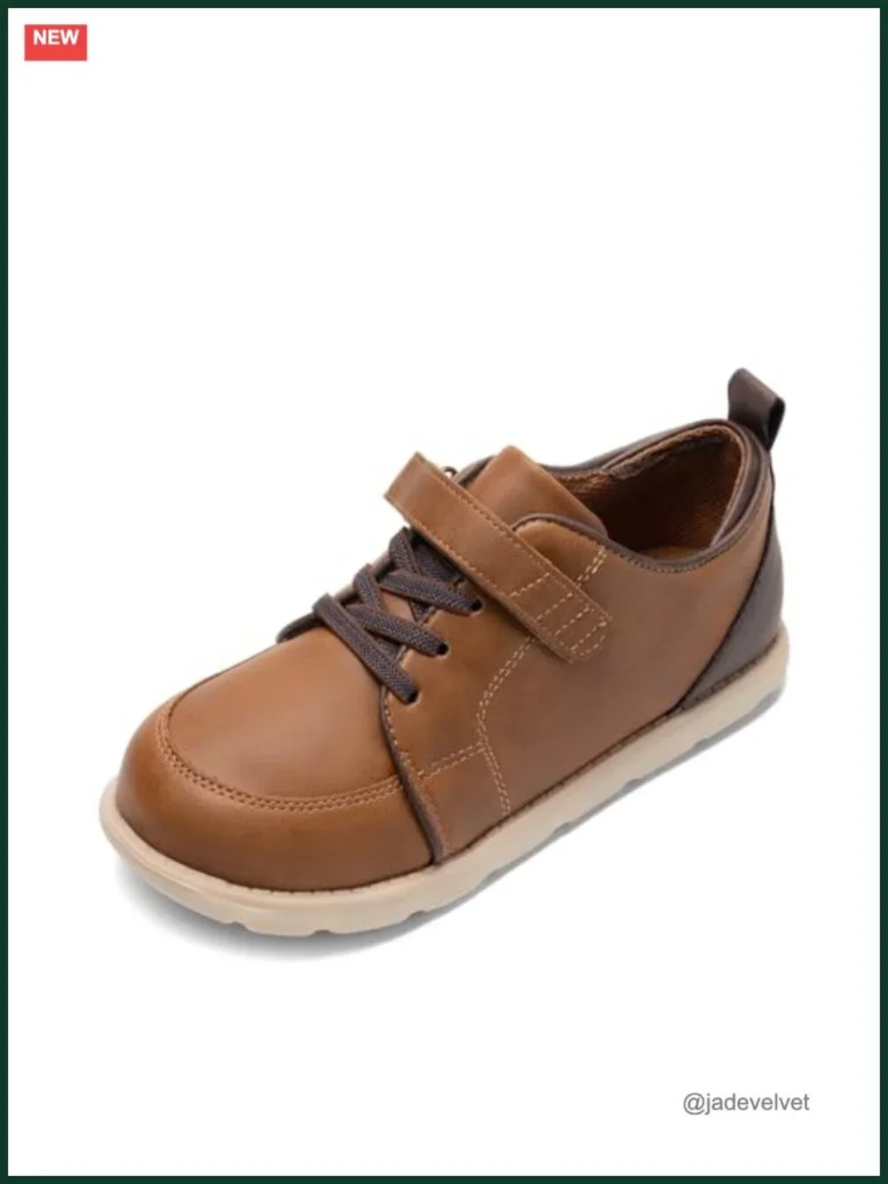 Boys Dress Shoes Sneaker Casual Oxfords School Uniform Shoes with Hook-and-Loop